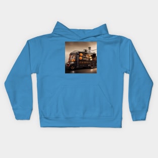 Steampunk Tokyo Ramen Food Truck Kids Hoodie